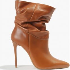 Botek rudy Glamour. Brązowe botki damskie Badura, glamour. Za 359,99 zł.