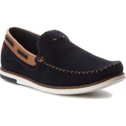 Mokasyny WRANGLER - Sharky WM181850 Navy 16. Brązowe mokasyny męskie Wrangler, z materiału. W wyprzedaży za 199,00 zł.