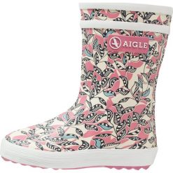 Buty zimowe damskie: Aigle BABY FLAC GLITTERY Kalosze malaga/stripyflow
