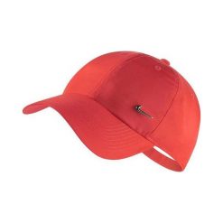 Czapki z daszkiem damskie: Nike Czapka z daszkiem damska Nike U H86 Cap Metal Swoosh czerwona (C1667)