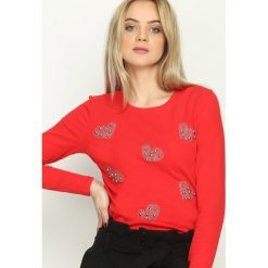 Bluzki damskie: Czerwona Bluzka Chrome Hearts