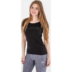 Topy sportowe damskie: 4f Koszulka damska H4L17-TSD011 czarna r. S (H4L17-TSD011)