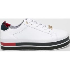 Tommy Hilfiger - Buty. Czarne buty sportowe damskie TOMMY HILFIGER, bez wzorów, ze skóry, sportowe. Za 499,90 zł.