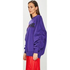 Diesel - Bluza. Brązowe bluzy damskie Diesel, s, z aplikacjami, z bawełny, bez rękawów, bez kaptura. Za 679,90 zł.