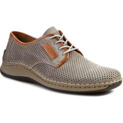 Półbuty RIEKER - 05206-42 Grey. Szare półbuty męskie Rieker, na co dzień, bez wzorów, ze skóry, klasyczne, bez zapięcia. Za 249,00 zł.
