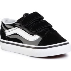 Tenisówki VANS - Old Skool V VN0A38JNWKJ1 (Suede Flame) Blk/Tr Wht. Czarne trampki chłopięce Vans, na rzepy. Za 199,00 zł.