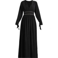 Długie sukienki: Lost Ink CONTRAST BELT TIE SLEEVE Długa sukienka black