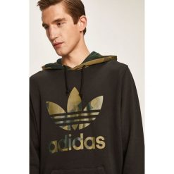 Adidas Originals - Bluza. Czarne bluzy męskie adidas Originals, s, z nadrukiem, z elastanu, z kapturem, bez rękawów, z kapturem. Za 269,90 zł.