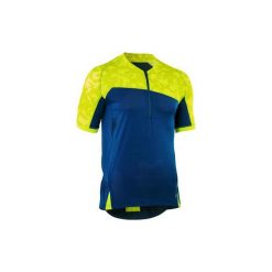 Koszulka krótki rękaw na rower MTB ST 500 męska. Niebieskie koszulki męskie ROCKRIDER, s, bez wzorów, z elastanu, z dekoltem na plecach, z krótkim rękawem, krótkie, rowerowe. Za 99,99 zł.