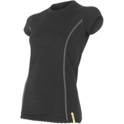 Sensor koszulka termoaktywna Merino Wool Active W black XL. Czarne koszulki damskie termoaktywne Sensor, xl, bez wzorów, z wełny, bez kołnierzyka, z krótkim rękawem, krótkie, bez kaptura, outdoorowe. W wyprzedaży za 189,00 zł.