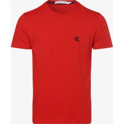 Calvin Klein Jeans - T-shirt męski, czerwony. Czerwone t-shirty męskie Calvin Klein Jeans, m, z haftami, z jeansu, bez kołnierzyka. Za 139,95 zł.