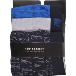 BOKSERKI MĘSKIE. Bokserki męskie Top Secret, bez wzorów, z bawełny. Za 59,99 zł.