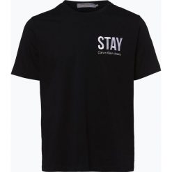 Calvin Klein Jeans - T-shirt męski, czarny. Czarne t-shirty męskie z nadrukiem marki Calvin Klein Jeans, l, z jeansu. Za 149,95 zł.