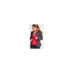 Bluza na zamek fitness kardio 100 damska. Czarne bluzy sportowe damskie DOMYOS, bez wzorów, z elastanu, bez rękawów, bez kaptura, na fitness i siłownię. Za 69,99 zł.