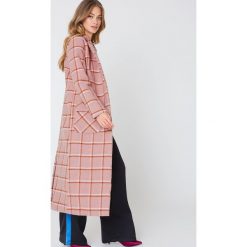 Płaszcze damskie: Glamorous Długi płaszcz z kieszeniami – Pink
