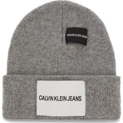 Czapka CALVIN KLEIN JEANS - J Patches Beanie W K40K400755 013. Szare czapki męskie Calvin Klein Jeans, bez wzorów, z wiskozy. Za 179,00 zł.