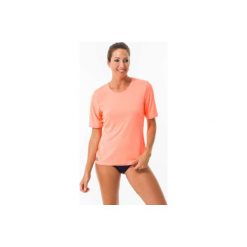 Koszulka UV krótki rękaw WATER T SHIRT damska. Różowe topy damskie OLAIAN, xl, bez wzorów, z poliesteru, bez kołnierzyka. Za 19,99 zł.