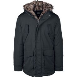 Urban Classics Hooded Faux Fur Parka Płaszcz czarny. Czarne płaszcze na zamek męskie Urban Classics, xl. Za 599,90 zł.