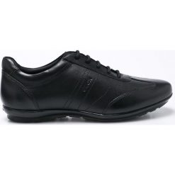 Geox - Buty. Czarne sneakersy męskie Geox, ze skóry, na sznurówki. Za 439,90 zł.