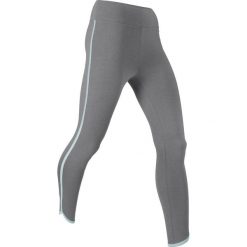 Legginsy sportowe ze stretchem, dł. 7/8, Level 1 bonprix dymny szary melanż. Szare legginsy sportowe damskie bonprix, w paski, na fitness i siłownię. Za 54,99 zł.