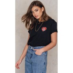 T-shirty damskie: NA-KD T-shirt Cry Baby Printed – Black