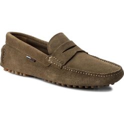 Mokasyny TOMMY JEANS - Driver EM0EM00040 Timber Wolf 248. Pomarańczowe mokasyny męskie Tommy Jeans, z jeansu, eleganckie. W wyprzedaży za 299,00 zł.