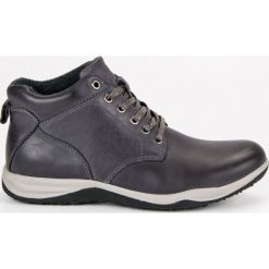 BOTKI MĘSKIE ZE SKÓRY. Szare bez kategorii marki ORIGINAL WALKMAN SHOES, ze skóry. Za 119,90 zł.