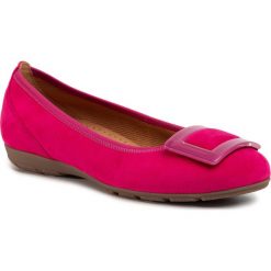 Baleriny GABOR - 44.164.10 Fuxia. Różowe baleriny damskie Gabor, bez wzorów, ze skóry, bez obcasa, bez zapięcia. Za 449,00 zł.