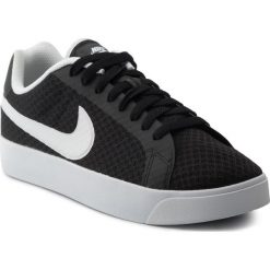 Buty NIKE - Court Royale Lw Txt 833273 010 Black/White. Czarne półbuty męskie Nike, na co dzień, bez wzorów, z tworzywa sztucznego, bez zapięcia. W wyprzedaży za 239,00 zł.