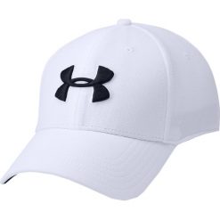 Under Armour Men's Blitzing 3.0 Cap 1305036-100. Białe czapki męskie Under Armour, bez wzorów, z poliesteru. W wyprzedaży za 89,99 zł.