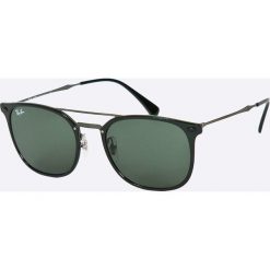 Ray-Ban - Okulary Dobule Round. Czarne okulary przeciwsłoneczne damskie Ray-Ban, prostokątne. W wyprzedaży za 649,90 zł.