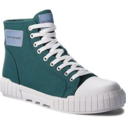 Trampki CALVIN KLEIN JEANS - Biagio S1753 Bottle Green. Zielone półbuty męskie Calvin Klein Jeans, bez wzorów, z jeansu, eleganckie, bez zapięcia. W wyprzedaży za 339,00 zł.