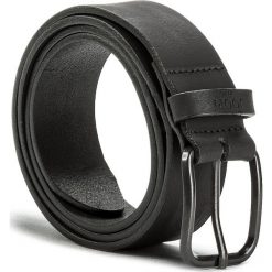Pasek Męski JOOP! - JEANS 7605 100 Black A01. Czarne paski męskie JOOP!, w paski, z jeansu. W wyprzedaży za 199,00 zł.