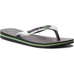 Japonki HAVAIANAS - Brasil Mix 41232060133 Black/White. Białe klapki damskie Havaianas, bez wzorów, z tworzywa sztucznego, bez obcasa. Za 79,00 zł.
