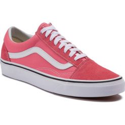 Tenisówki VANS - Old Skool VN0A38G1GY71 Strawberry Pink/Truewhite. Różowe półbuty damskie Vans, bez wzorów, ze skóry, bez zapięcia. W wyprzedaży za 259,00 zł.