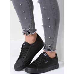 Czarne Tenisówki Everything I Said. Czarne półbuty damskie vices, bez wzorów, bez zapięcia. Za 54,99 zł.