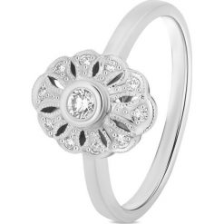 PROMOCJA Pierścionek Złoty - złoto 585, Brylant 0,17ct. Żółte pierścionki damskie W.KRUK, z brylantem, złote. W wyprzedaży za 2440,00 zł.