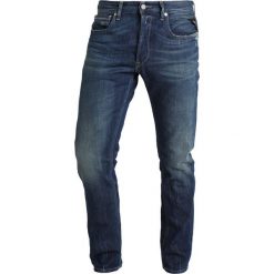 Replay GROVER Jeansy Straight Leg dark blue denim. Niebieskie jeansy męskie marki Replay. Za 949,00 zł.