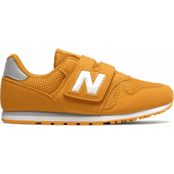 New Balance YV373MG. Brązowe buciki niemowlęce New Balance, na lato, z materiału, bez zapięcia. W wyprzedaży za 199,99 zł.
