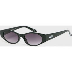 Vans - Okulary. Czarne okulary przeciwsłoneczne damskie Vans, owalne. Za 79,90 zł.