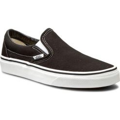 Tenisówki VANS - VN-0EYEBLK Black. Czarne półbuty męskie Vans, bez wzorów, z gumy, eleganckie, bez zapięcia. W wyprzedaży za 209,00 zł.