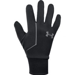 Under Armour SS CGI Run Liner Glove 1318571-001. Czarne rękawiczki męskie Under Armour, bez wzorów, z poliesteru. W wyprzedaży za 109,99 zł.