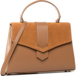 Torebka CREOLE - K10710 Koniak. Pomarańczowe torebki klasyczne damskie Creole, bez wzorów, ze skóry, klasyczne, bez dodatków. Za 339,00 zł.