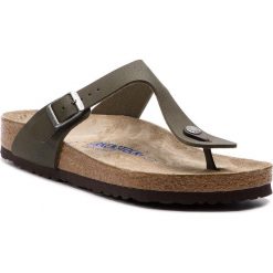 Japonki BIRKENSTOCK - Gizeh Bs 1008425 Desert Soil Green. Zielone klapki męskie marki Birkenstock, bez wzorów, ze skóry ekologicznej. Za 309,00 zł.