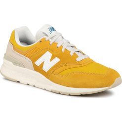Sneakersy NEW BALANCE - CM997HBR Żółty. Żółte sneakersy męskie New Balance, na co dzień, bez wzorów, ze skóry, klasyczne, bez zapięcia. Za 369,00 zł.