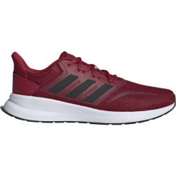 Buty męskie sportowe Adidas Runfalcon EE8154. Czerwone buty sportowe męskie Adidas, na sznurówki, do biegania. Za 165,00 zł.
