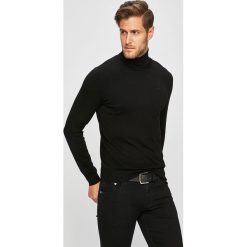 Trussardi Jeans - Sweter. Czarne swetry męskie Trussardi Jeans, m, bez wzorów, z wiskozy. Za 369,90 zł.