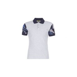 Koszulki polo z krótkim rękawem Versace Jeans B3GRA7P8. Szare koszulki męskie Versace Jeans, m, bez wzorów, z jeansu, z krótkim rękawem. Za 321,30 zł.