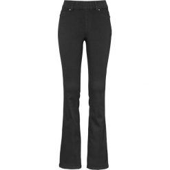 Happy Holly Dżinsowe legginsy Elwira bootcut black denim female czarny 40S. Czarne spodnie damskie Happy Holly, s, bez wzorów, z dzianiny. Za 139,00 zł.