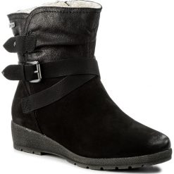 Botki damskie lity: Botki JANA - 8-26431-39 Black 001